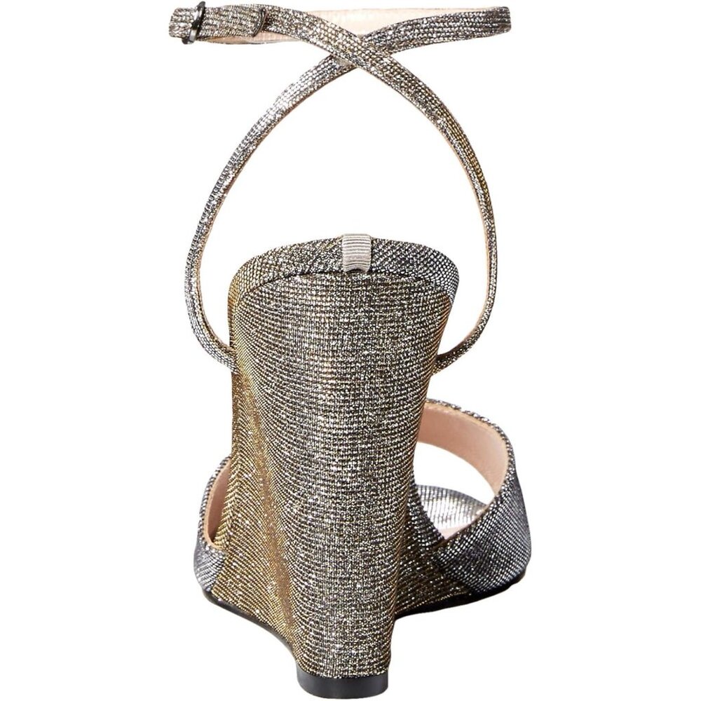 SJP bronze glitter Boca wedges, size 8.5, NEW IN BOX! - Picture 3 of 4